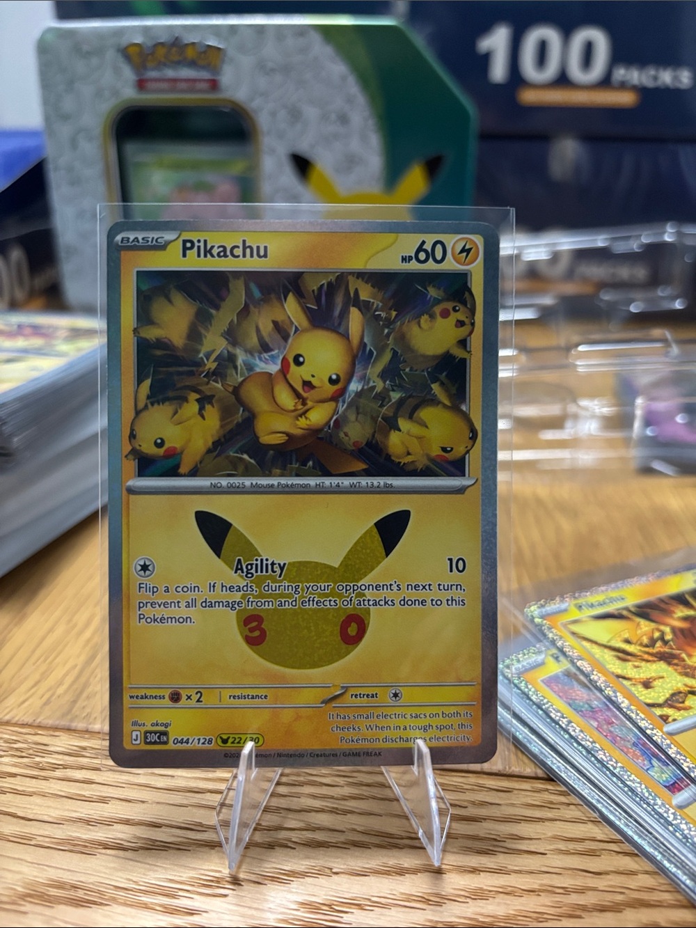 Pikachu #22 30th Celebrations Set card 044/128
